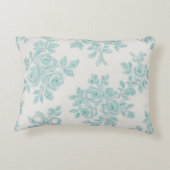 Marcie and Lou Green Floral Vintage Dekokissen (Rückseite)