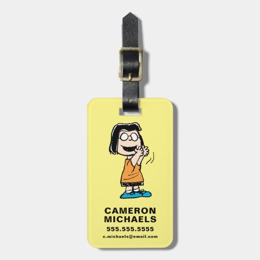 Marcie Clapping Gepäckanhänger (Vorderseite vertikal)