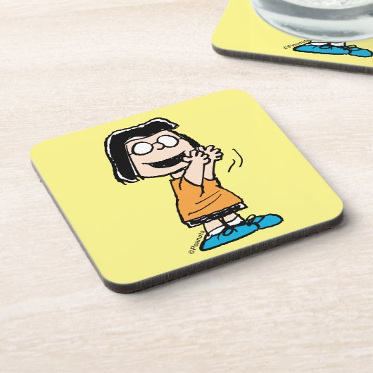 Marcie Clapping Getränkeuntersetzer (Linke Seite)