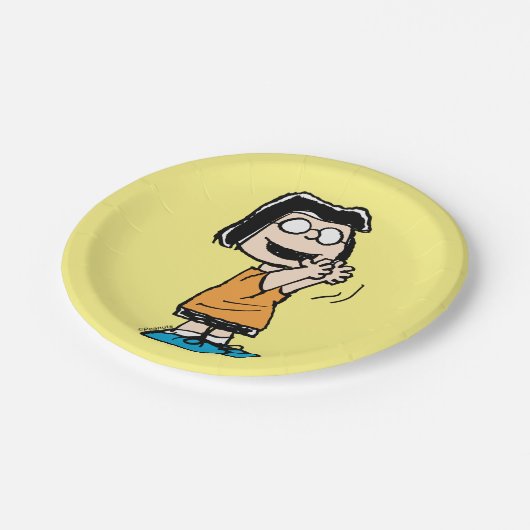 Marcie Clapping Pappteller (Schrägansicht)