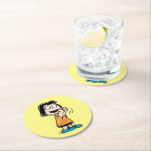 Marcie Clapping Runder Pappuntersetzer (Vor Ort)