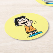 Marcie Clapping Runder Pappuntersetzer (Angewinkelt)