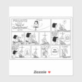 Marcie & Peppermint Patty im Klassenzimmer Aufkleber (Blatt)