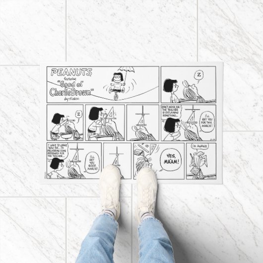 Marcie & Peppermint Patty im Klassenzimmer Fußmatte (Indoor)