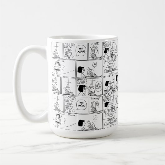 Marcie & Peppermint Patty im Klassenzimmer Kaffeetasse (Links)