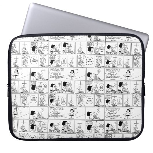 Marcie & Peppermint Patty im Klassenzimmer Laptopschutzhülle (Vorderseite)