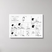 Marcie & Peppermint Patty im Klassenzimmer Leinwanddruck (Vorderseite)