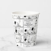 Marcie & Peppermint Patty im Klassenzimmer Pappbecher (Rückseite)