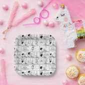 Marcie & Peppermint Patty im Klassenzimmer Pappteller (Party)