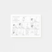 Marcie & Peppermint Patty im Klassenzimmer Post-it Klebezettel (Vorderseite)