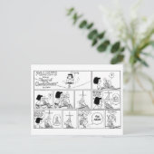 Marcie & Peppermint Patty im Klassenzimmer Postkarte (Stehend Vorderseite)