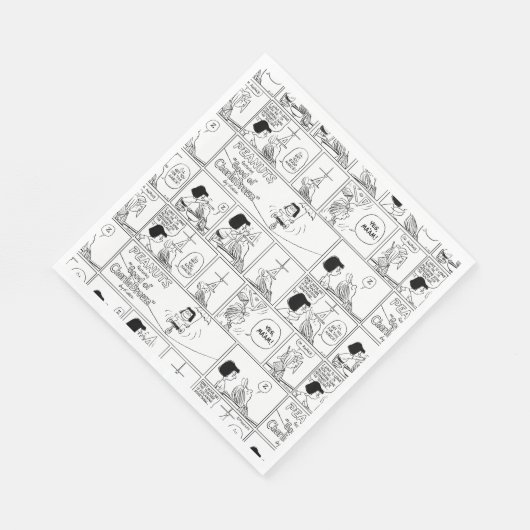 Marcie & Peppermint Patty im Klassenzimmer Serviette (Ecke)