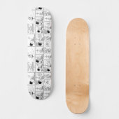 Marcie & Peppermint Patty im Klassenzimmer Skateboard (Vorderseite)