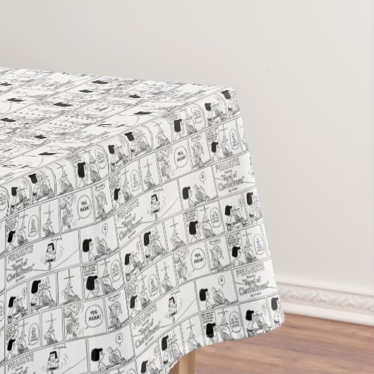 Marcie & Peppermint Patty im Klassenzimmer Tischdecke (Beispiel)