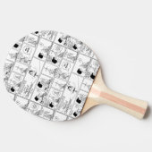 Marcie & Peppermint Patty im Klassenzimmer Tischtennis Schläger (Seitenansicht)