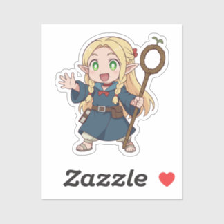 Marcille Chibi Elf-Zauberer Aufkleber