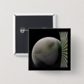 MarCO CubeSat Alien Mars Abarewell Button (Vorne & Hinten)