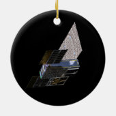 MarCO CubeSat Alien Mars Abarewell Keramik Ornament (Hinten)