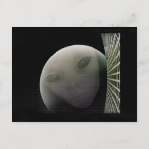 MarCO CubeSat Alien Mars Abarewell Postkarte