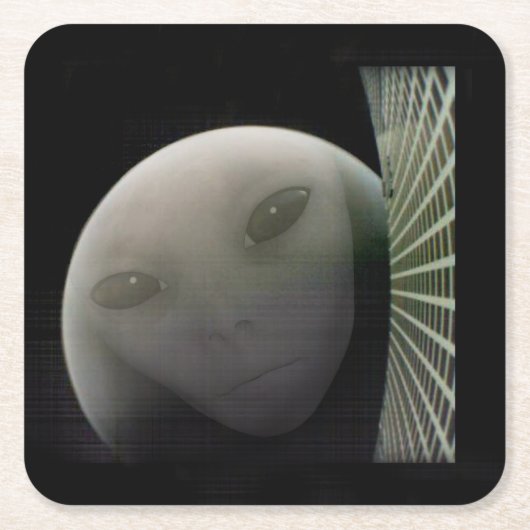 MarCO CubeSat Alien Mars Abarewell Rechteckiger Pappuntersetzer (Vorderseite)