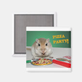 Marco das Gerbil's Pizza Party Magnet (Vorderseite/Rückseite)