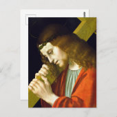 Marco d'Oggiono Christ, der das Kreuz trägt Postkarte (Vorne/Hinten)