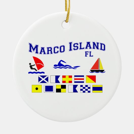 Marco Insel FL-Signal-Flaggen Keramikornament (Vorne)