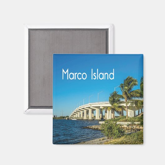 Marco Insel Florida mit Brücke Magnet (Vorderseite/Rückseite)