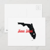 Marco-Insel Florida Postkarte (Vorne/Hinten)