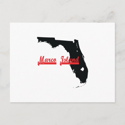 Marco-Insel Florida Postkarte (Vorderseite)
