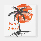 Marco Insel Palme Florida Magnet (Vorne)