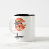 Marco Insel Palme Florida Zweifarbige Tasse (Vorderseite Links)