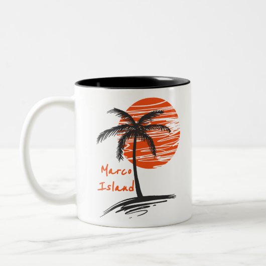 Marco Insel Palme Florida Zweifarbige Tasse (Links)