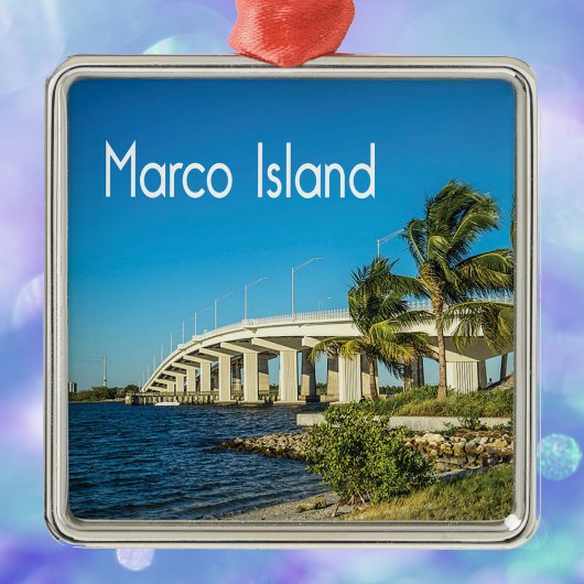 Marco Island Florida Bridge Ornament Aus Metall