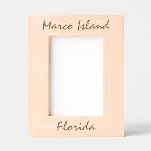 Marco Island, Florida Geätzte Rahmen (Vorderseite)
