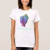 Marco Island Florida Hübsch Conch Muschel T-Shirt (Vorderseite)