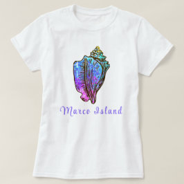 Marco Island Florida Hübsch Conch Sea Muschel T-Shirt