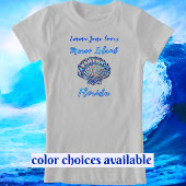 Marco Island Florida Hübsch Seashell mit Namen T-Shirt