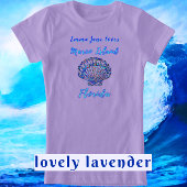Marco Island Florida Hübsch Seashell mit Namen T-Shirt