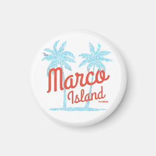 Marco Island Florida Urlaub USA Retro Vintage Magnet