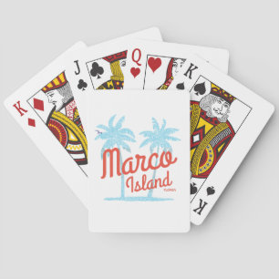 Marco Island Florida Urlaub Vintage USA Spielkarten