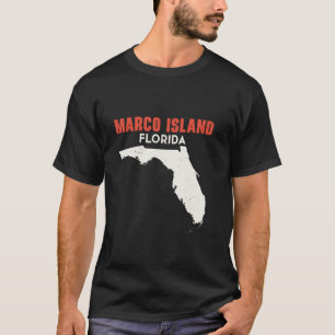 Marco Island Florida USA Staat America Travel Flor T-Shirt