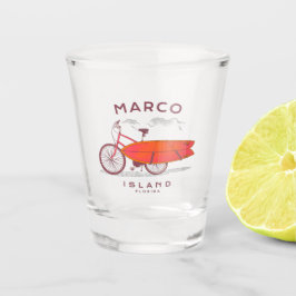 Marco Island Florida Vintag Beach Surfen Schnapsglas