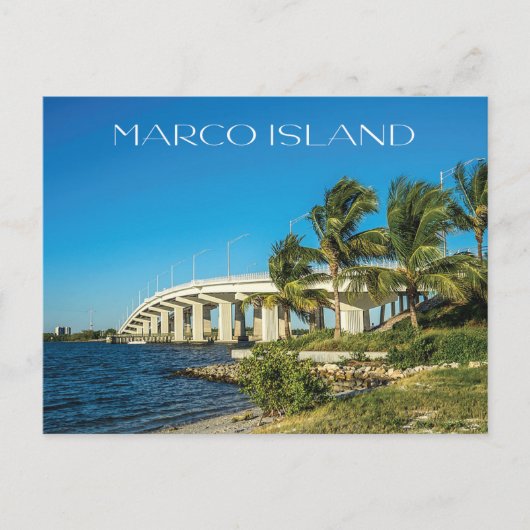 Marco Island Neapel Florida Bridge Foto Postkarte (Vorderseite)
