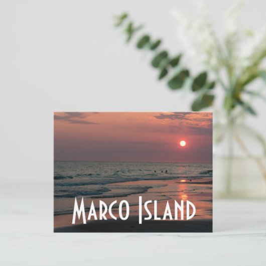 Marco Island Postkarte (Stehend Vorderseite)