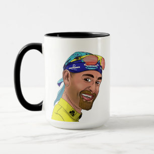 Marco Pantani Il Pirata Digitales Portrait Zeichne Tasse