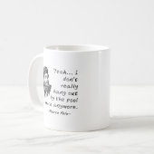 Marco Polo am Pool Lustiger Becher Kaffeetasse (Vorderseite Links)