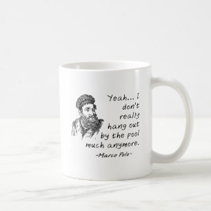 Marco Polo am Pool Lustiger Becher Kaffeetasse