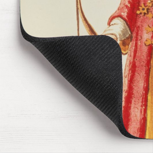 Marco Polo kleidete im Weinsteinkostüm an Mousepad (Ecke)