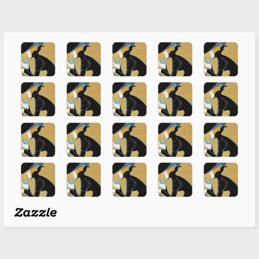 Marco Polo Tea Quadratischer Aufkleber (Blatt)